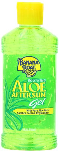 Banana Boat Aloe Vera Sun Burn Relief Sun Care After Sun Gel  8 Ounce Pack of 4
