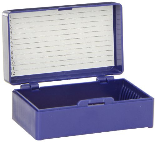 Ajax Scientific Plastic Slide Box 12 Slide Capacity
