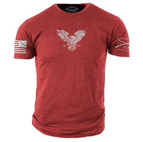 Grunt Style Basic Eagle Red TShirt  XLarge