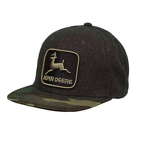 John Deere 6 Panel Cap Twill Flat BillCamoOs