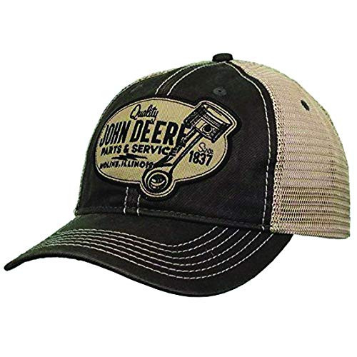 John Deere 6 Panel Cap Chan  Mesh UnstructOxfordOs