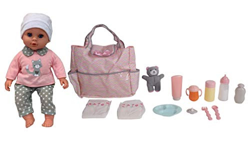 DREAM COLLECTION 16  Baby Doll with Diaper Bag Set