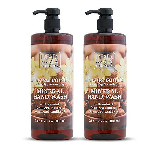 Dead Sea Collection Mineral Hand Wash with Almond Vanilla for balancing and soothing 67 6 fl oz Pack of 2