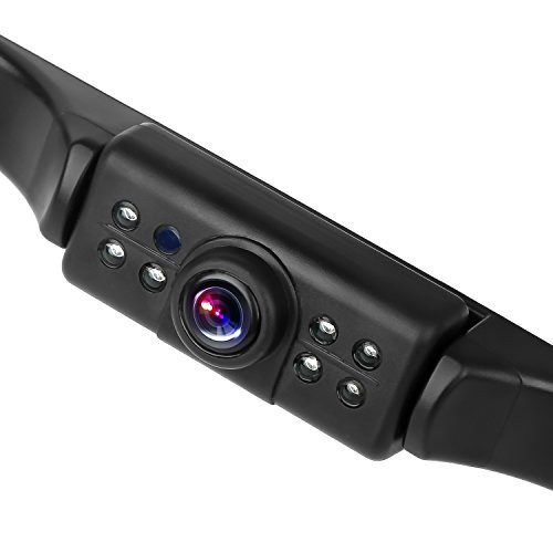 Emmako Backup Camera For Car Upgraded 150 Degree View Angle Night Vision No Color Difference Car Camera Reverse/Front View Switchable ON/OFF Guide Lines Width and Length Adjustable IP68 Waterproof