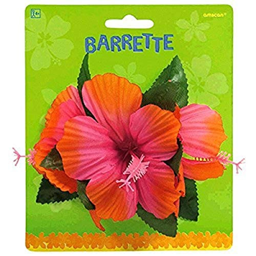 amscan Hibiscus Party Barrette  12 Ct