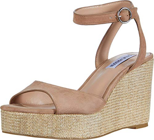 Steve Madden Women s BINX Wedge Sandal Camel Suede 9 M