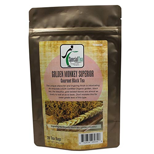 Golden Monkey Superior Organic Black Tea 20 Tea Bags
