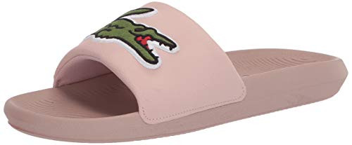 Lacoste Women s Croco Slide 120 6 U CFA Sandal Natural/Green 10 Medium US