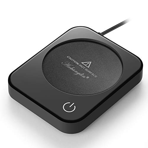 Coffee Mug Warmer ANBANGLIN Coffee Warmer for Desk with Auto Shut Off Coffee Cup Warmer for Coffee Milk Tea Candle Wax Cup Warmer Heating Plate Black