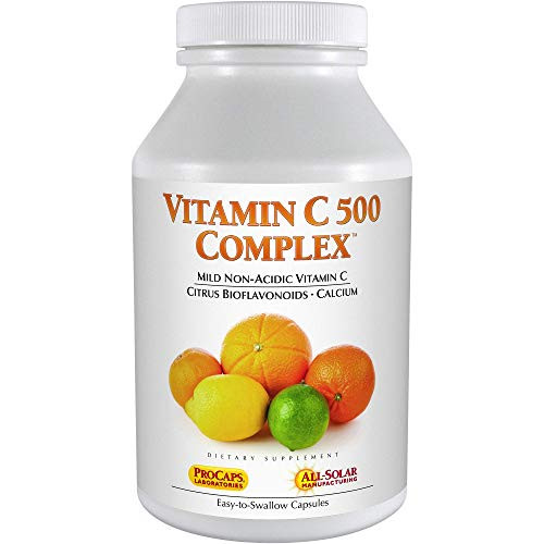 Andrew Lessman Vitamin C 500 Complex 180 Capsules  NonAcidic Vitamin C Plus Citrus Bioflavonoids for Immune System and AntiOxidant Support No Stomach Upset Small Easy to Swallow Capsules