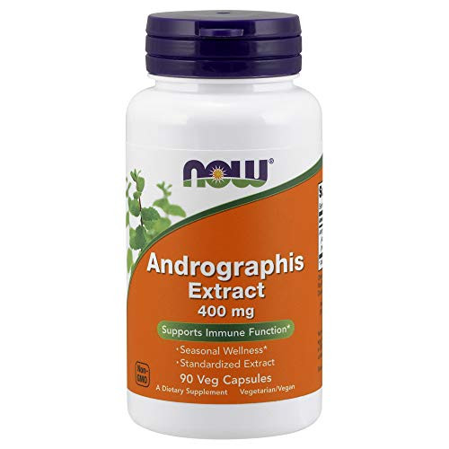 NOW Supplements Andrographis Extract 400 mg Standardized Extract 90 Veg Capsules