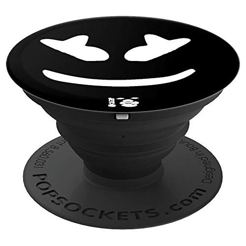 Angry Marshmallow Face White PopSockets Grip and Stand for Phones and Tablets