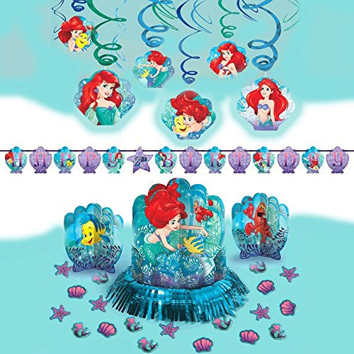 Disney Ariel Dream Big Little Mermaid Girls Birthday Party Pack Decoration Kit Disney Ariel Dream Big Little Mermaid Girls Birthday Party Pack Decoration Kit