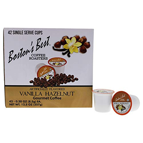 Boston s Best Coffee Roasters  Vanilla Hazelnut   Medium Roast 100 Arabica Coffee  42 Single Serve KeurigCompatible KCup Pods
