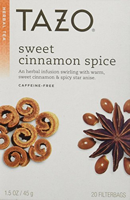 Tazo Sweet Cinnamon Spice Herbal Tea 20 Bags (Pack of 2) Tazo Sweet Cinnamon Spice Herbal Tea 20 Bags (Pack of 2)