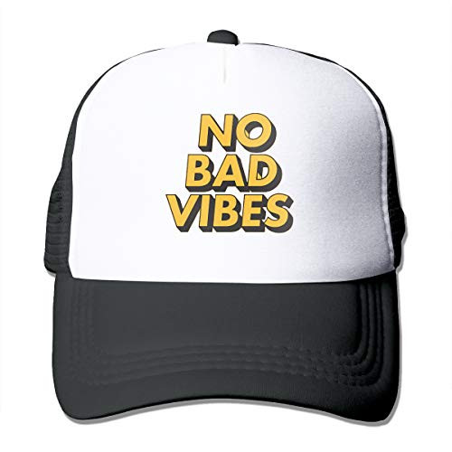 antkondnm No Bad Vibes Baseball Cap Snapback Hip Hop Funny Trucker Hat