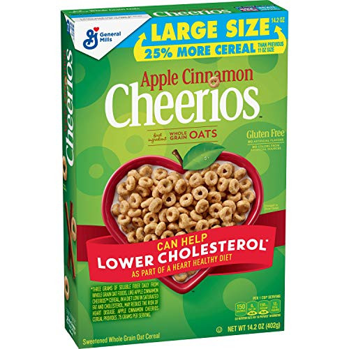 Apple Cinnamon Cheerios Gluten Free Breakfast Cereal 14 2 oz Box Apple Cinnamon Cheerios Gluten Free Breakfast Cereal 14 2 oz Box