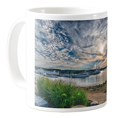 AquaSakura  CM11ZB28209  11oz Ceramic Coffee Mug Tea Cup