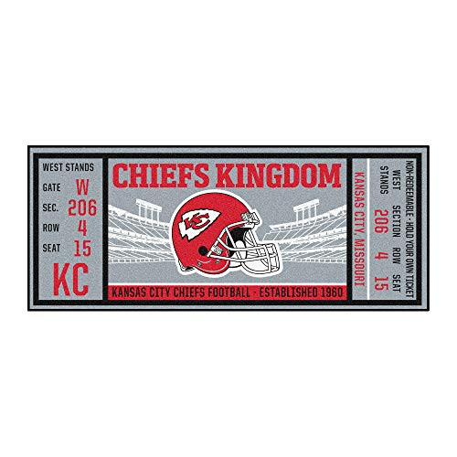 FANMATS NFL Kansas City Chiefs NFLKansas Chiefsticket Runner Team Color One Size