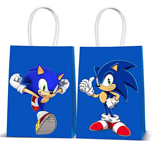 12 PCS Sonic The Hedgehog Party Goody Bags for Sonic Birthday Party Decorations Supplies 12 PCS Sonic The Hedgehog Party Goody Bags for Sonic Birthday Party Decorations Supplies