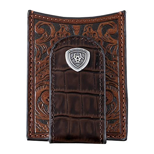 Ariat Gator Print Money Clip Brown One Size