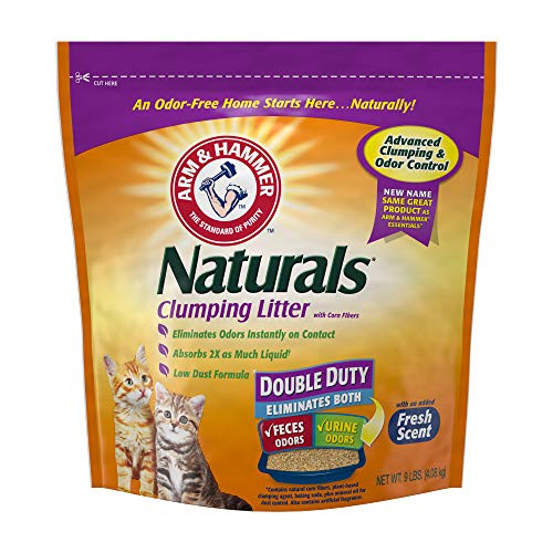 Arm  Hammer Naturals Clumping Litter Double Duty Litter w/ Corn Fibers 9lb