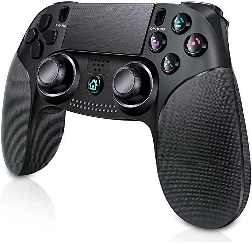 Arrocent Wireless Controller for PS4 Gaming Gamepad for Playstation 4/Pro/Slim/PC/Laptop with Motion Motors and Audio FunctionBlack