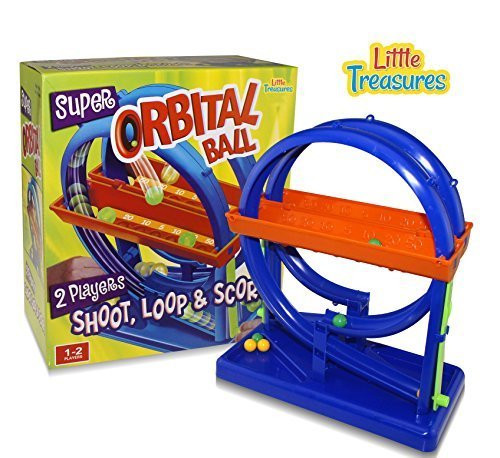 Little Treasures Super Orbit Ball Shoot Game, Mini Arcade Game for Your Home or Office. Great for Game Nights and Family Fun