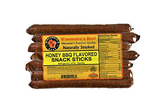 Wisconsin s Best Honey BBQ Protein Snack Meat Sticks 7 1 oz