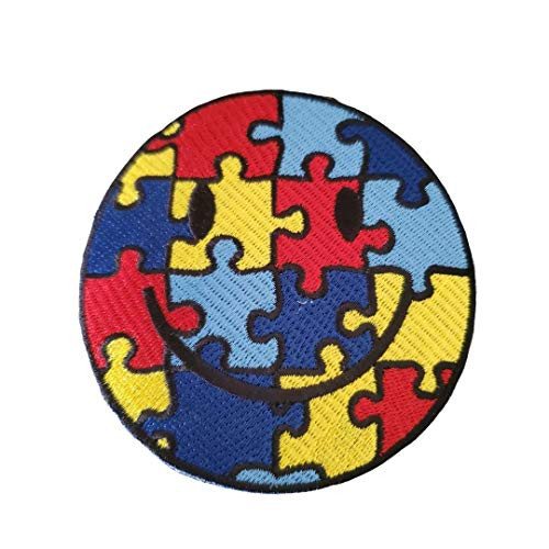 Autism Awareness Patch Embroidered IronOn Applique for Backpacks Jeans Jackets TShirts Clothing