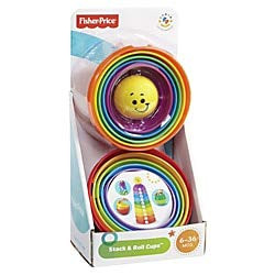 Brilliant Basics Stack and Roll Cups  Theme/Subject Learning  Skill Learning Stacking Discovery Grasping Color Identification Size Differentiation Fine Motor Sensory Perception Problem