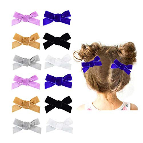Baby Girl Hair Bows Clips for Baby Girls Toddlers Fashion Velvet Ribbon Hair Barrettes Bow Clip Hairpin Set Hair Accessories12 Pcs Baby Girl Hair Bows Clips for Baby Girls Toddlers Fashion Velvet Ribbon Hair Barrettes Bow Clip Hairpin Set Hair Accessories12 Pcs
