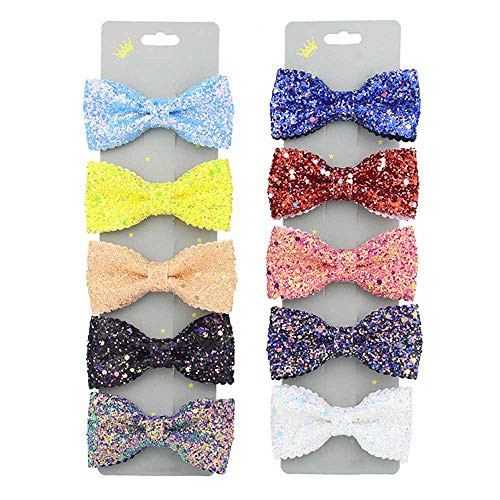 Baby Girl Hair Bows Clips for Girls Women Toddlers Sparkly Glitter Sequins Butterfly Hair Bow Barrettes Clip Hairpin Princess Hair Accessories10 Pcs Baby Girl Hair Bows Clips for Girls Women Toddlers Sparkly Glitter Sequins Butterfly Hair Bow Barrettes Clip Hairpin Princess Hair Accessories10 Pcs