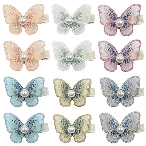 Baby Girls Hair Bows Clips Floral Barrettes Infant Toddlers Hair Accessories Multi04