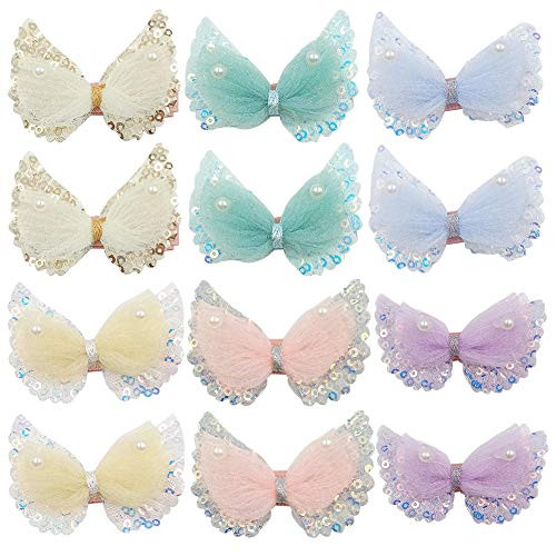 Baby Girls Hair Bows Clips Floral Barrettes Infant Toddlers Hair Accessories Multi05