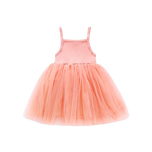Baby Girls Toddler Tutu Halter Dress Sleeveless Princess Infant Tulle Sundress Dress Pink 1824 Months Baby Girls Toddler Tutu Halter Dress Sleeveless Princess Infant Tulle Sundress Dress Pink 1824 Months