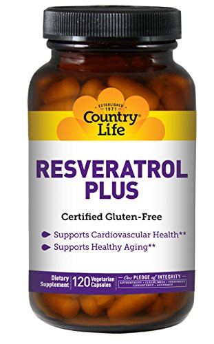 Country Life Resveratrol Plus veg Caps 120Count