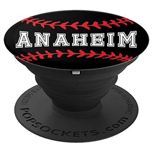 Baseball Ball Graphics on Black Sports Anaheim PopSockets Grip and Stand for Phones and Tablets Baseball Ball Graphics on Black Sports Anaheim PopSockets Grip and Stand for Phones and Tablets