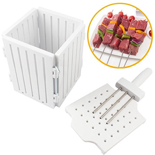 BBQ 36 Holes Meat Skewer Kebab Maker Box Machine Beef Meat Maker Grill Barbecue Kitchen Accessories Tools The Goods For Kitchen