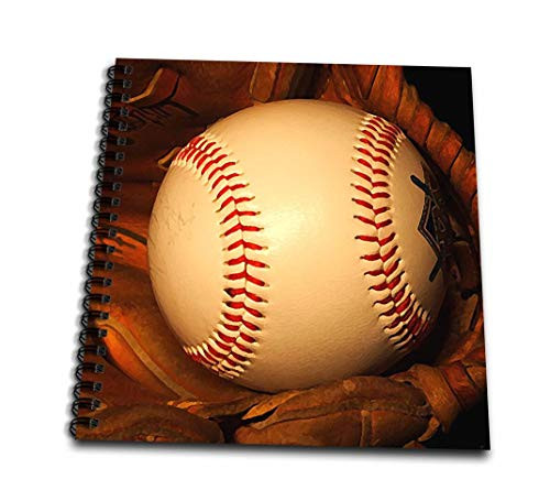 3dRose db43871 BaseballDrawing Book 8 by 8Inch
