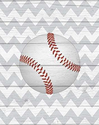 Baseball Poster Print by Tamara Robinson 11 x 14