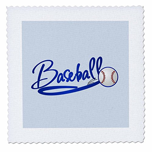 3dRose qs451351 BaseballQuilt Square 10 by 10Inch