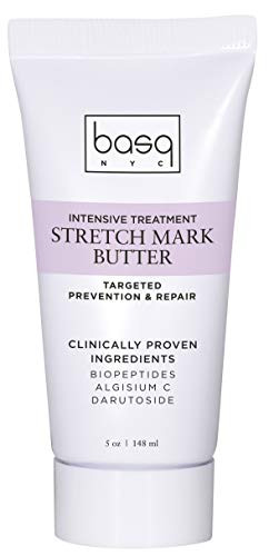 Basq NYC Intensive Treatment Stretch Mark Butter Tube Treat Stretch Marks  Scars Pregnancy Safe with Shea Butter