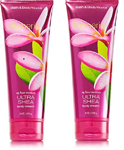 Bath and Body Works 2 Plumeria Ultra Shea Body Creams8 oz  Bottles