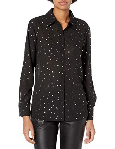 BB Dakota Junior s Space Cowboy foil Print top Black Large