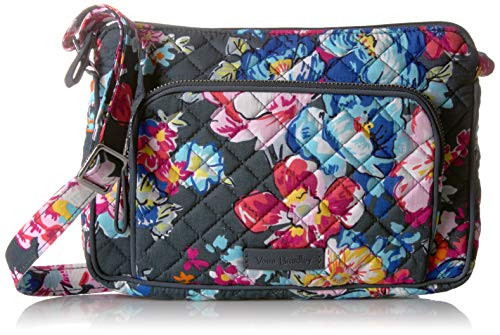 Vera Bradley Signature Cotton Little Hipster Crossbody Purse with RFID Protection Pretty Posies Vera Bradley Signature Cotton Little Hipster Crossbody Purse with RFID Protection Pretty Posies