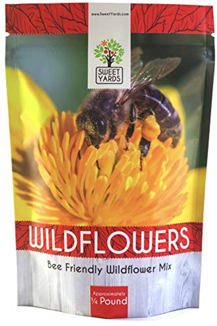 Bee Friendly Wildflower Seed Mix Bulk 1/4 Pound Bag Over 30000 Open Pollinated Seeds 100 Pure Live Seed Save The Bees Bee Friendly Wildflower Seed Mix Bulk 1/4 Pound Bag Over 30000 Open Pollinated Seeds 100 Pure Live Seed Save The Bees