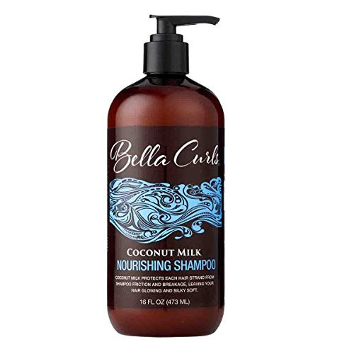 Bella Curls Coconut Milk Nourishing Hair Shampoo 16 Oz