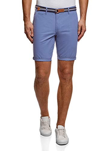 oodji Ultra Men s Cotton Shorts Blue M