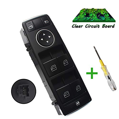 Beneges Master Power Window  Mirror Switch Compatible with 20082012 MercedesBenz W212 S212 C230 C250 C300 C350 C63 E350 E550 E250 Front Left Driver Side Switch A2049055302